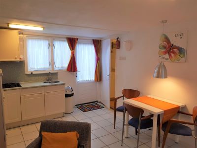 woonkamer/keuken zomerhuis B&B Seahorse